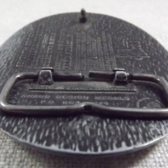 National Finals Rodeo NFR 1989 Hesston Belt Buckle - Picture 6 of 6